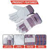 Foriox International Split Leather Work Gloves