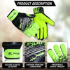 Foriox International Yellow Football Goalkeeper Gloves