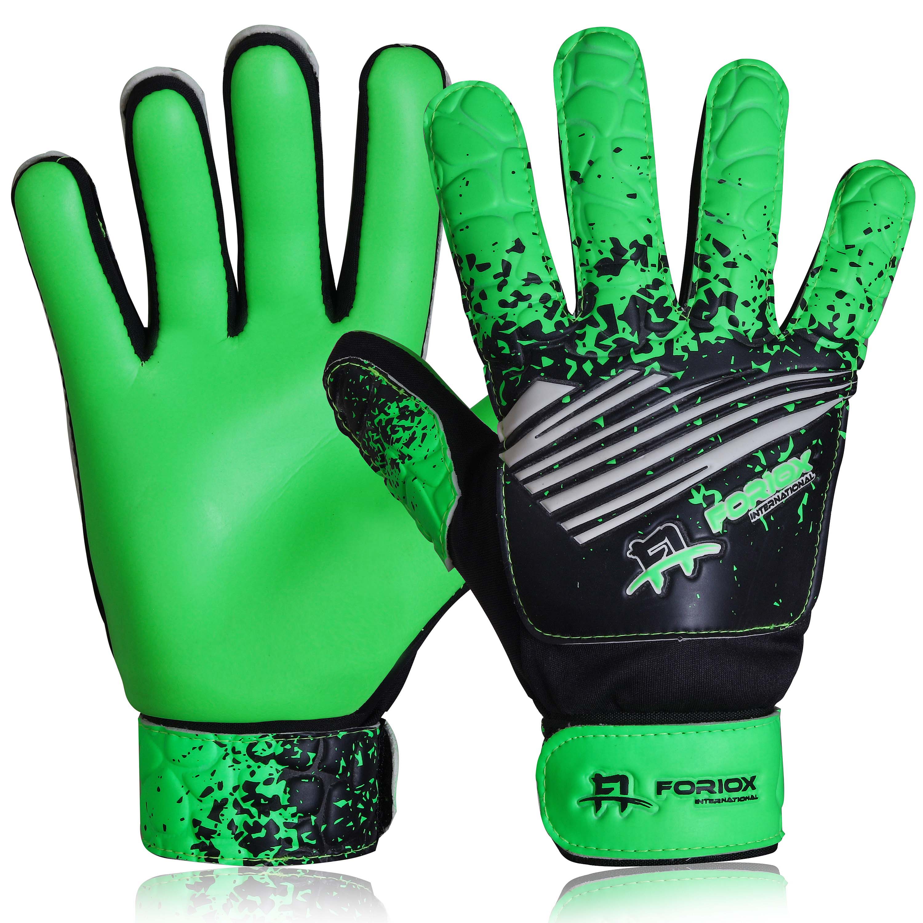 Foriox International Green Football Goalkeeper Gloves