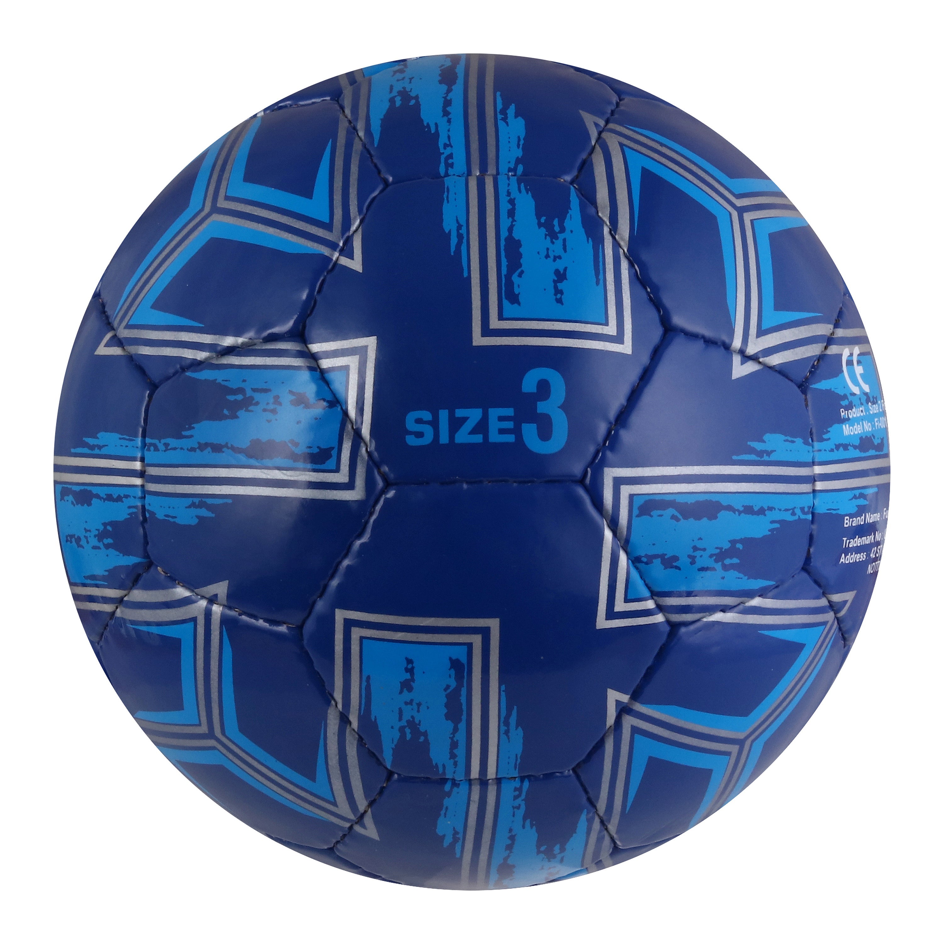 PU Leather Blue Football Size 3