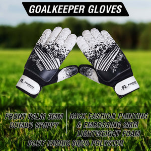 Foriox International Black Football Goalkeeper Gloves