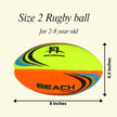 Foriox International Rugby Ball Size 2 Training Ball